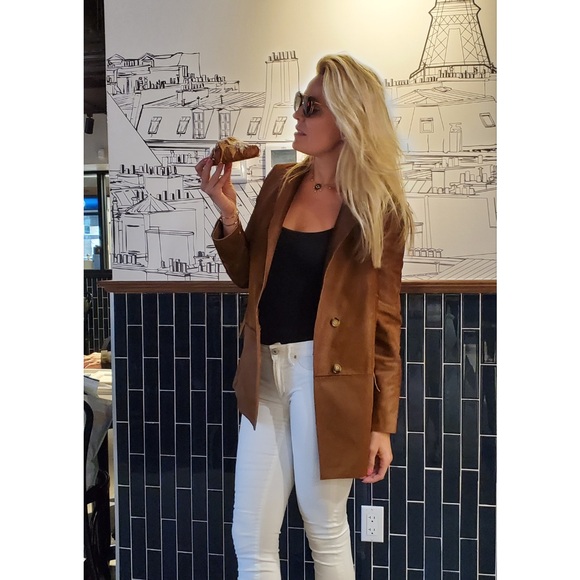 Calf leather with hair Jacket. Size Medium. - Picture 5 of 6